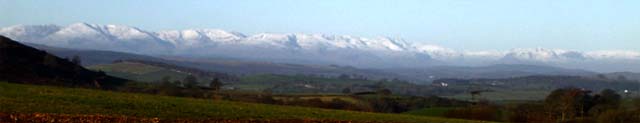 Lakeland Fells from Holly Grove